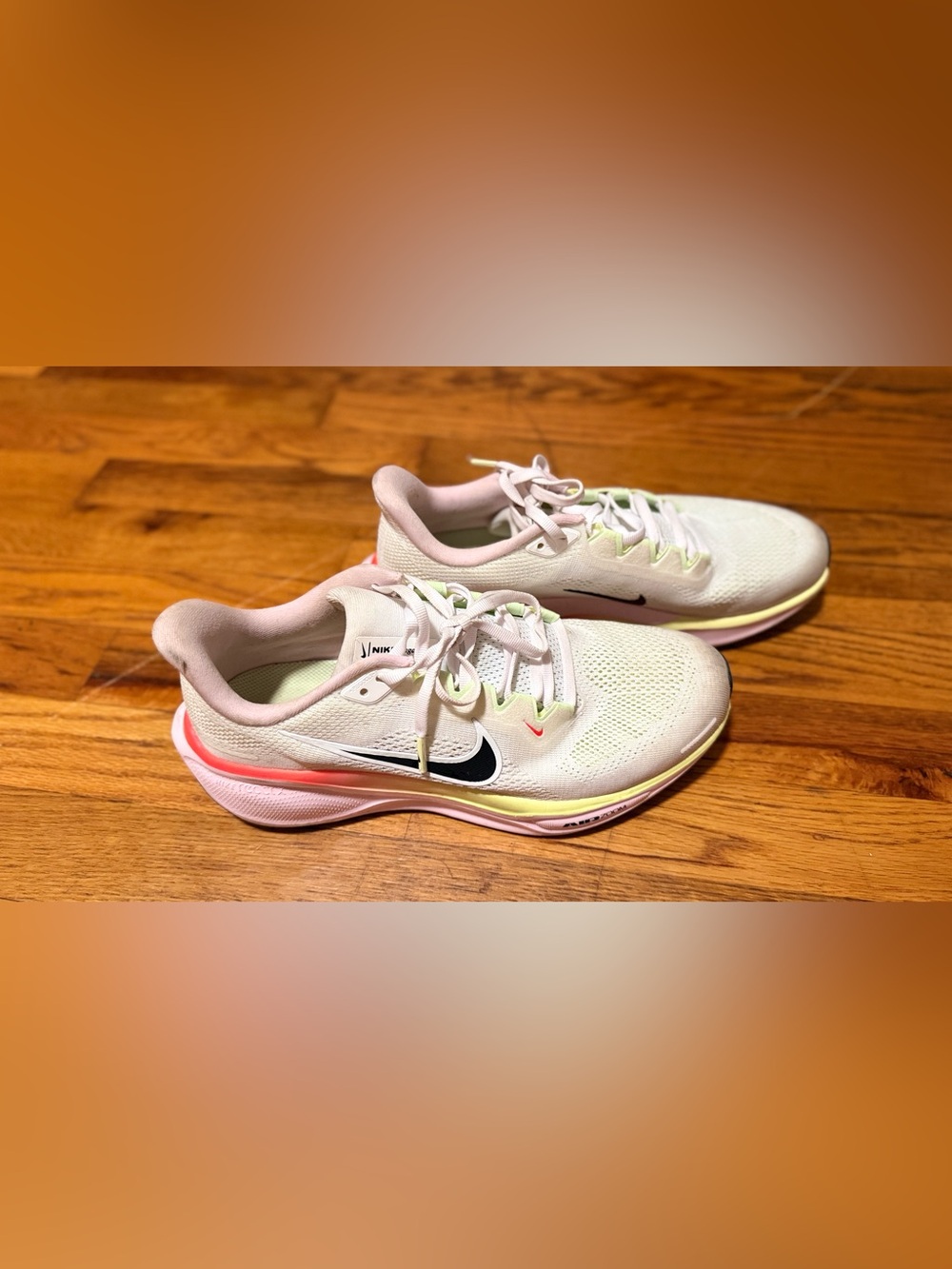 Nike air zoom pegasus 41 Women’s Pale Yellow & Pink Gradient Running Shoes